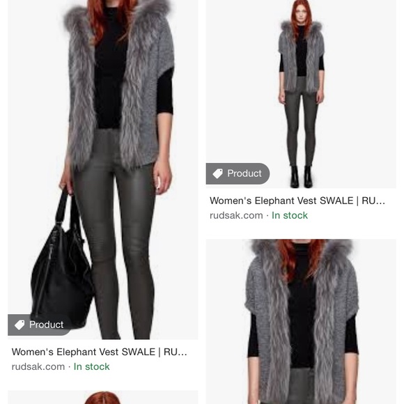 RUDSAK new without tags SWALE vest fur xs/s - Picture 1 of 7